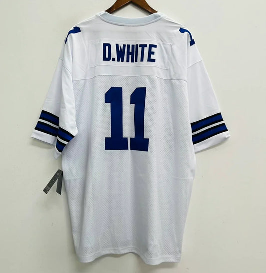 Danny White Dallas Cowboys Official NFL Jersey Mitchell & Ness white product image 1, provided for visual reference and
