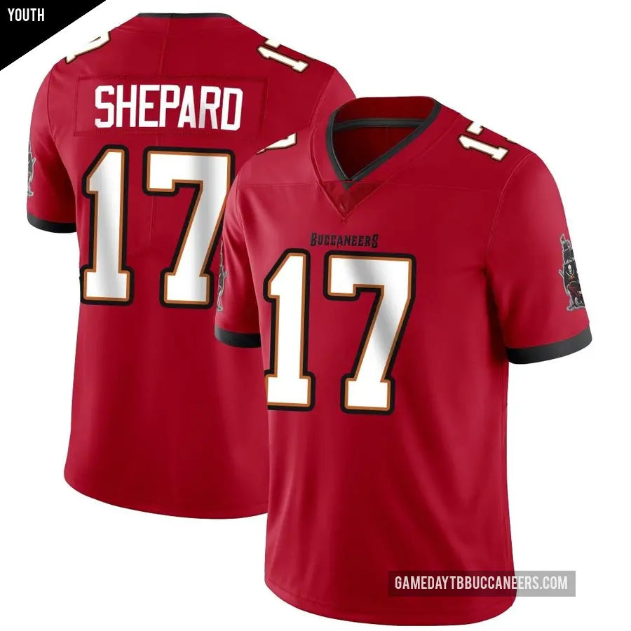 Sterling Shepard Tampa Bay Buccaneers YOUTH KIDS Official Nike Jersey red product image 1, provided for visual reference and