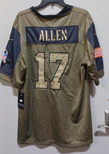 Josh Allen Buffalo Bills military salute to service Jersey Nike cammo numbers product image 1, provided for visual reference