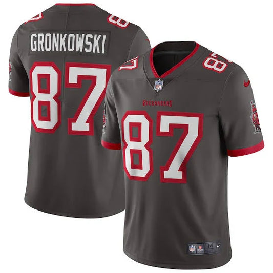 Rob Gronkowski Tampa Bay Buccaneers YOUTH KIDS Official Nike Jersey pewter color product image 1, provided for visual
