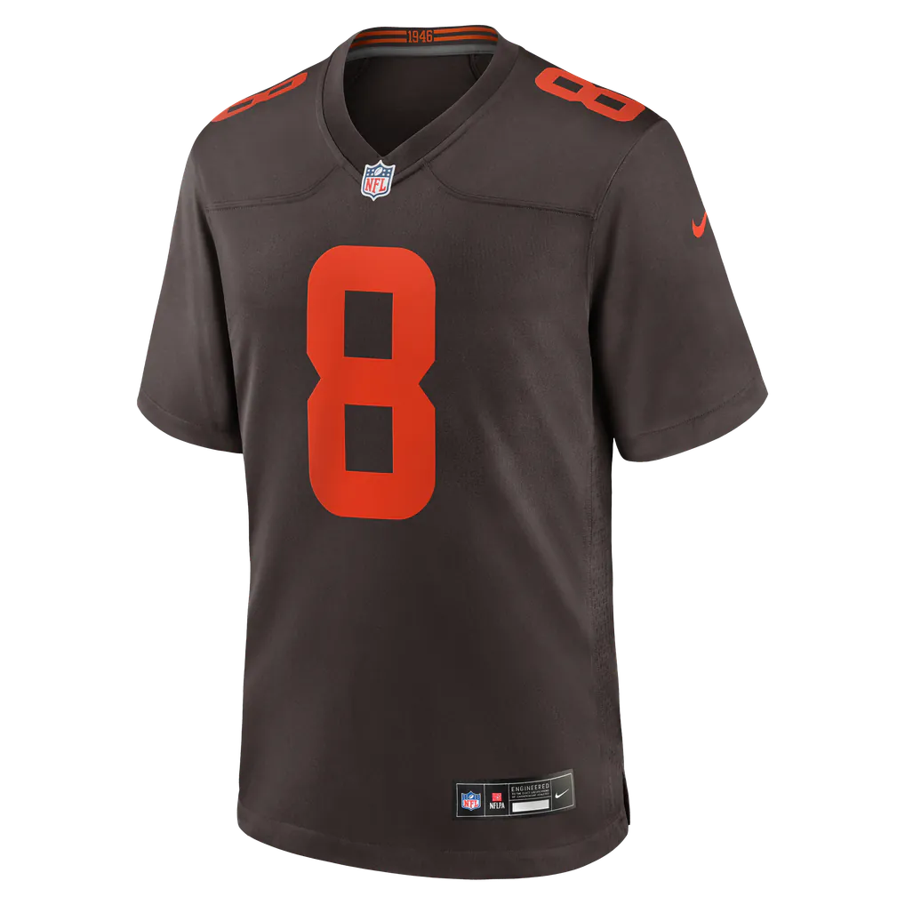 Jared Verse Cleveland Browns Official NFL Nike Alternate Jersey product image 2, provided for visual reference and product