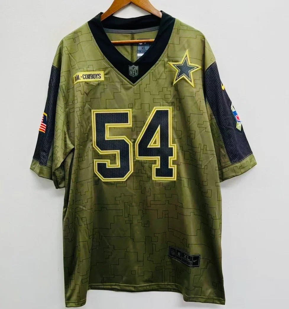 Any name & Number customized Dallas Cowboys Official NFL Nike Salute to Service Jersey product image 1, provided for visual