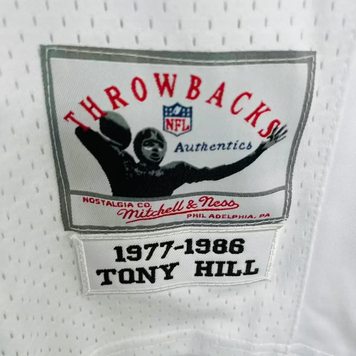 Tony Hill Dallas Cowboys Official NFL Jersey white Mitchell & Ness product image 3, provided for visual reference and