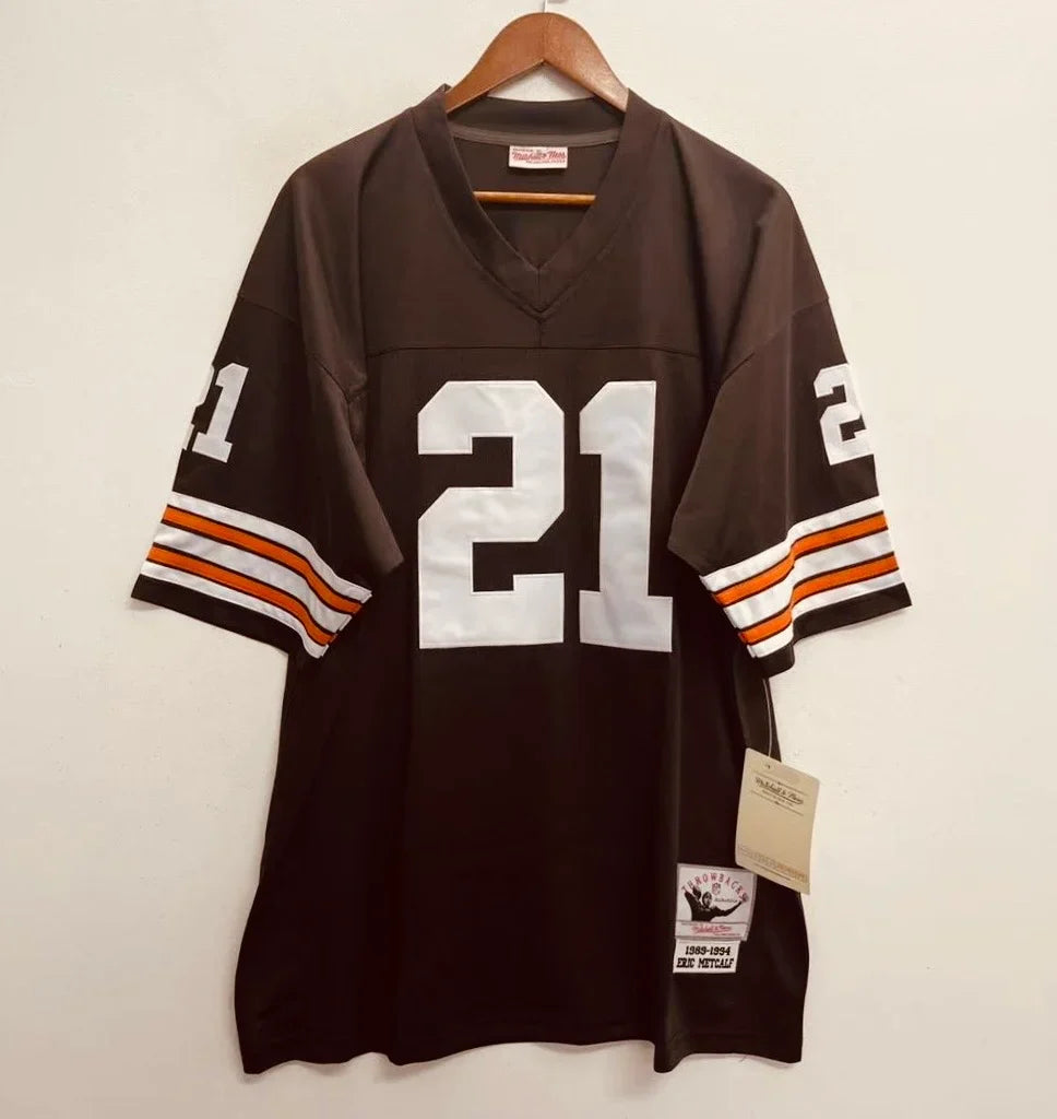 Eric Metcalf Cleveland Browns Official NFL Mitchell & Ness Jersey product image 2, provided for visual reference and product
