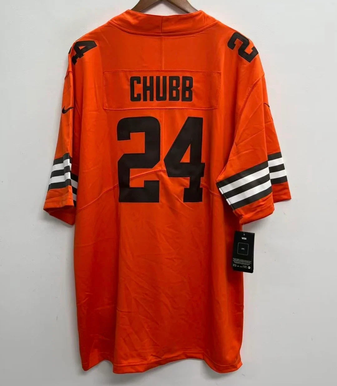 Nick Chubb Cleveland Browns Official NFL Nike Jersey product image 1, provided for visual reference and product detail review