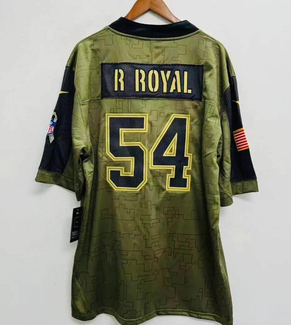 Any name & Number customized Dallas Cowboys Official NFL Nike Salute to Service Jersey product image 2, provided for visual