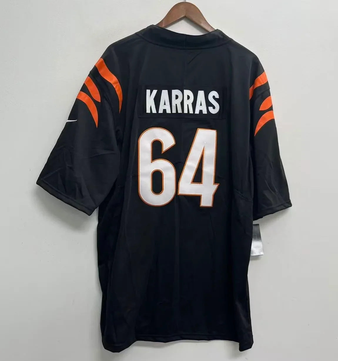 Ted Karras Cincinnati Bengals NFL Jersey Black Nike product image 2, provided for visual reference and product detail review