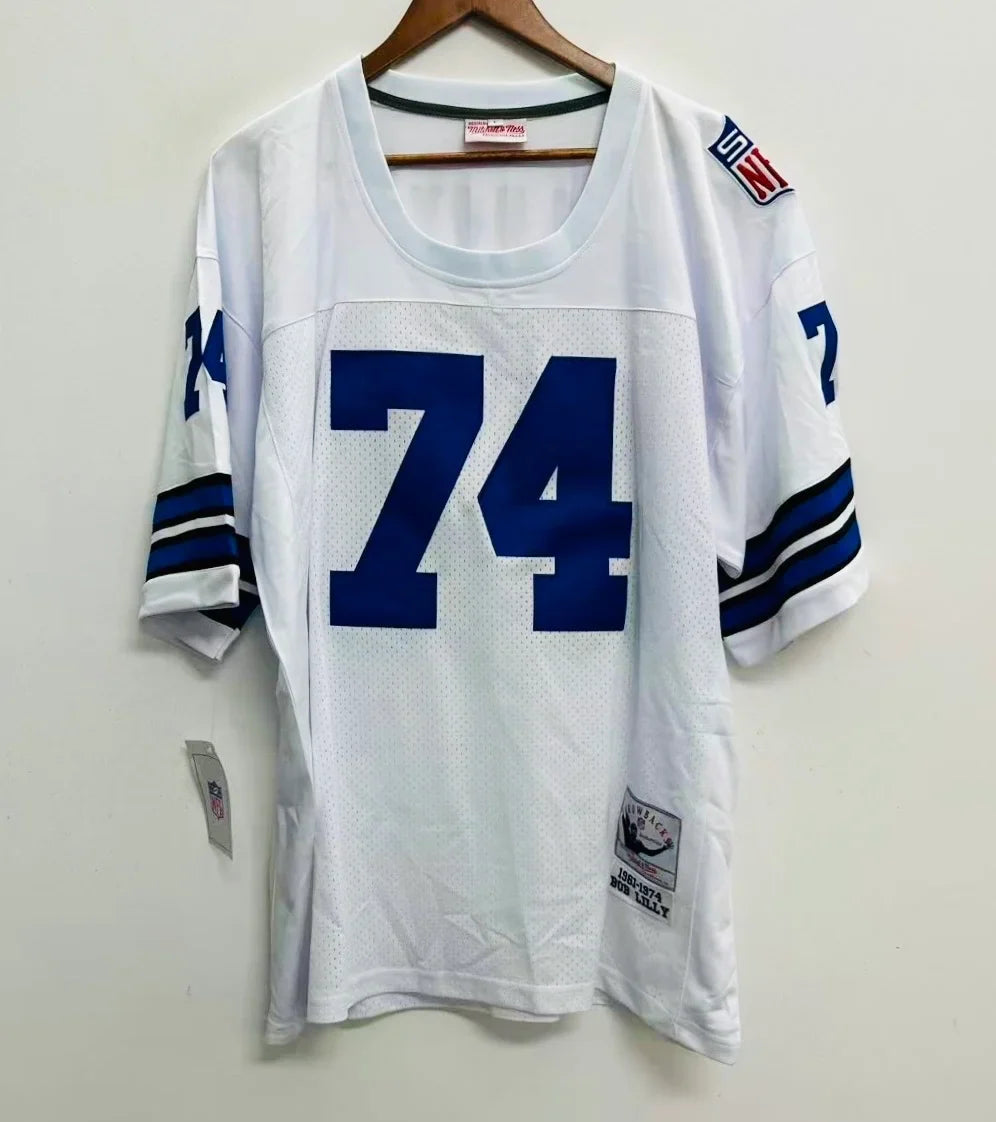 Bob Lilly Dallas Cowboys Official NFL Jersey Mitchell & Ness white product image 2, provided for visual reference and