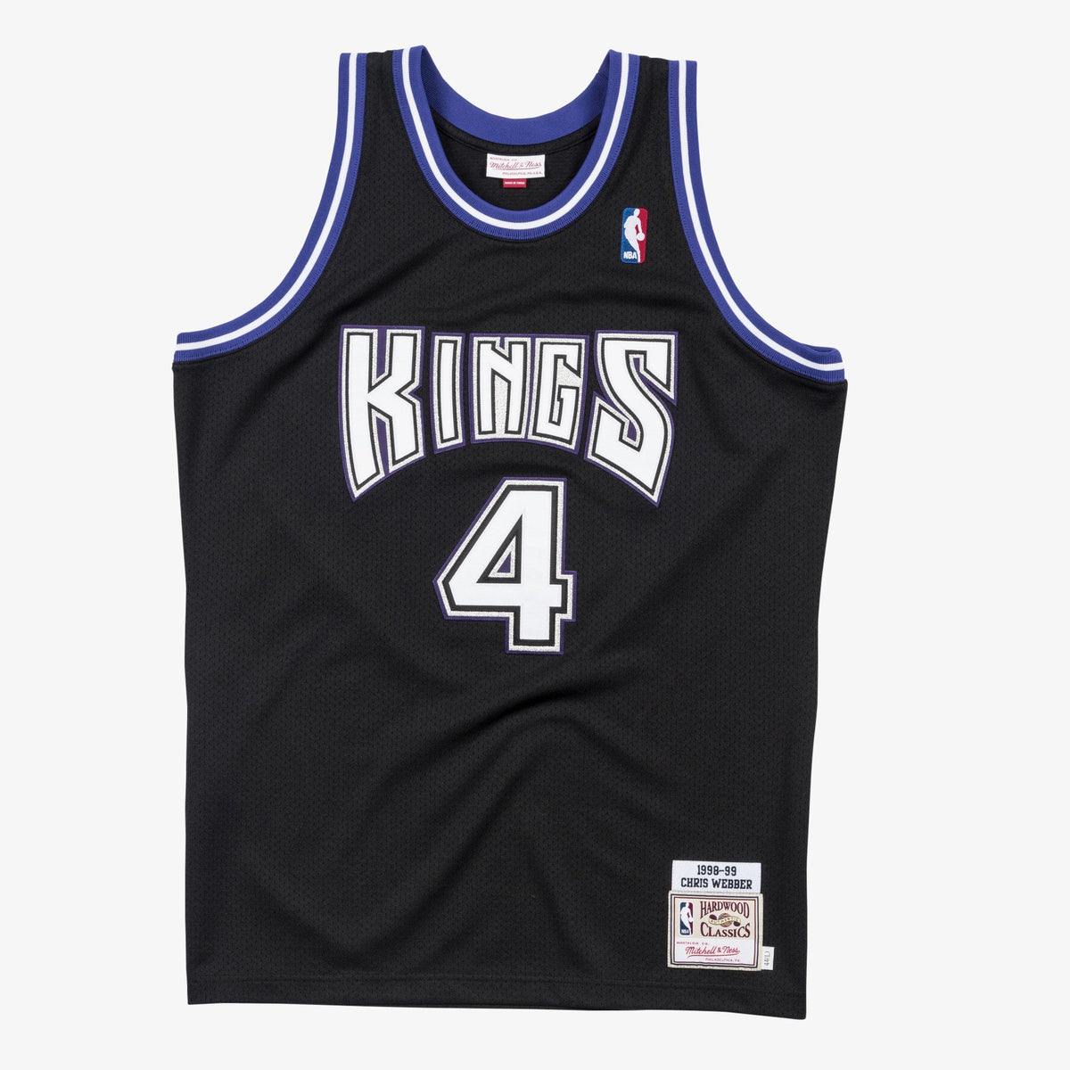 Chris Webber Sacramento Kings 1998-99 Black Jersey Stitched product image 1, provided for visual reference and product