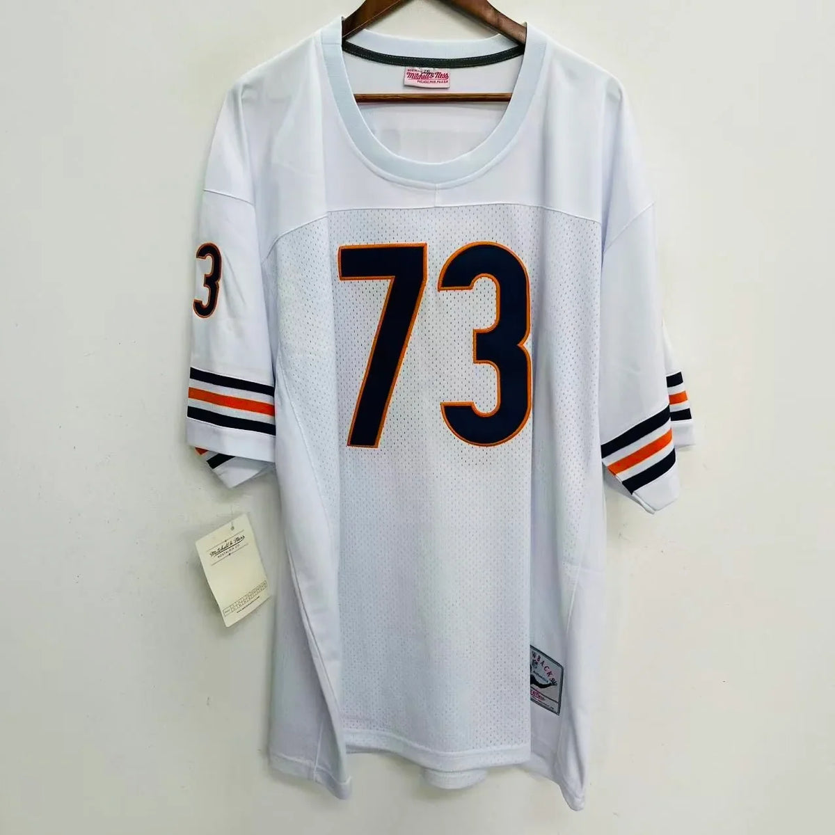 Any name & Number 1970’s Chicago Bears NFL Mitchell & Ness Jersey white product image 3, provided for visual reference and