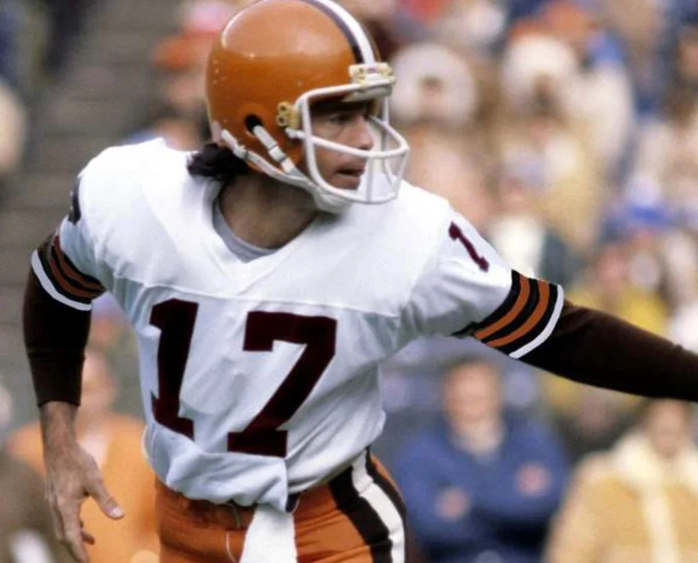 Brian Sipe Cleveland Browns Official NFL Mitchell & Ness Jersey white product image 3, provided for visual reference and