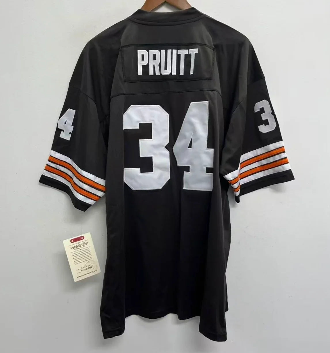 Greg Pruitt Cleveland Browns Official NFL Mitchell & Ness Jersey product image 1, provided for visual reference and product