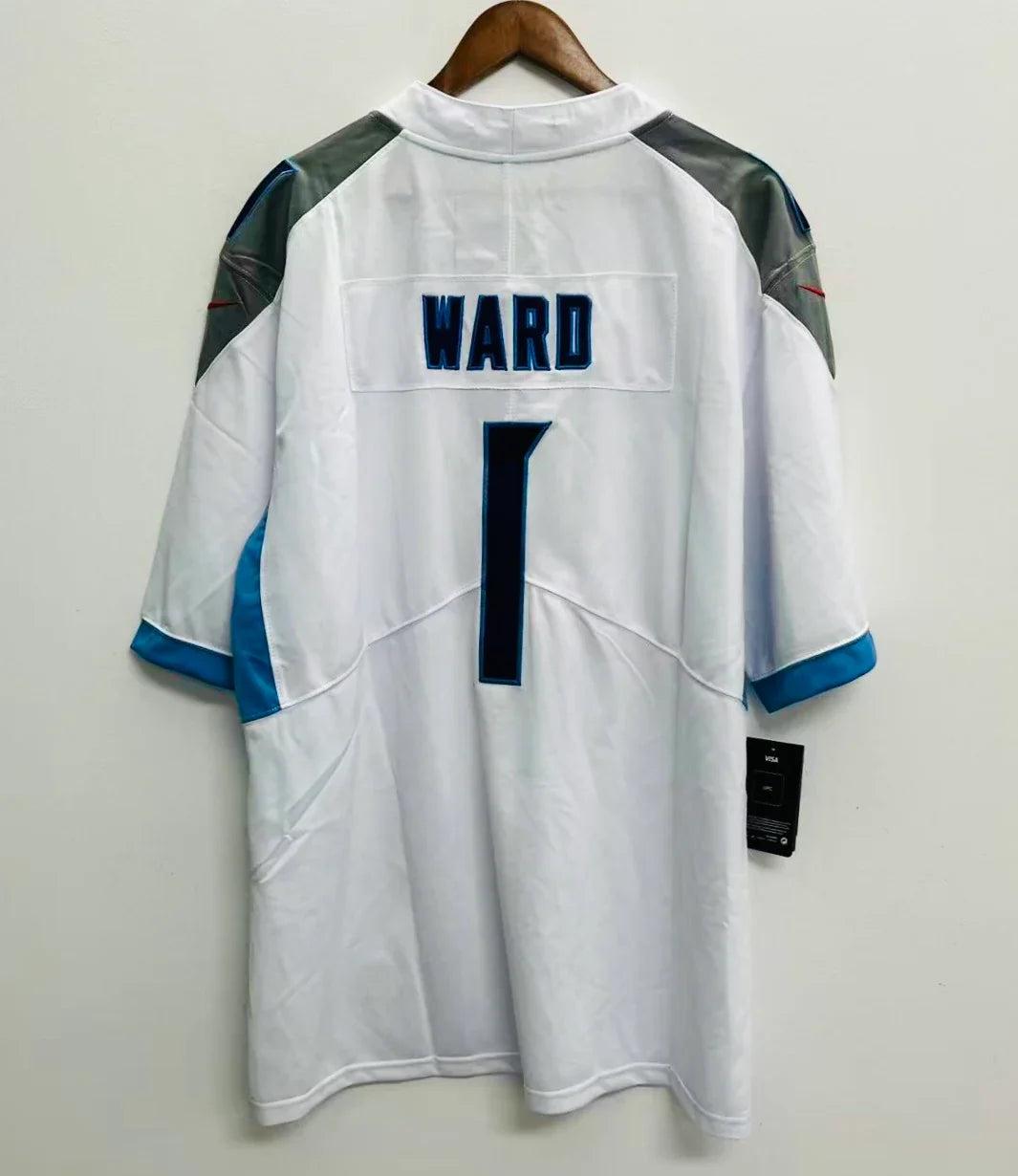 Cam Ward YOUTH KIDS Tennessee Titans Official NFL Nike Jersey white product image 1, provided for visual reference and