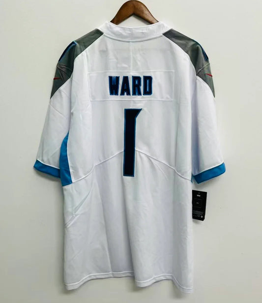 Cam Ward YOUTH KIDS Tennessee Titans Official NFL Nike Jersey white product image 1, provided for visual reference and