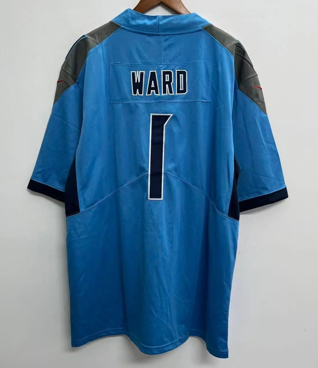 Cam Ward YOUTH KIDS Tennessee Titans Official NFL Nike Jersey light blue product image 1, provided for visual reference and