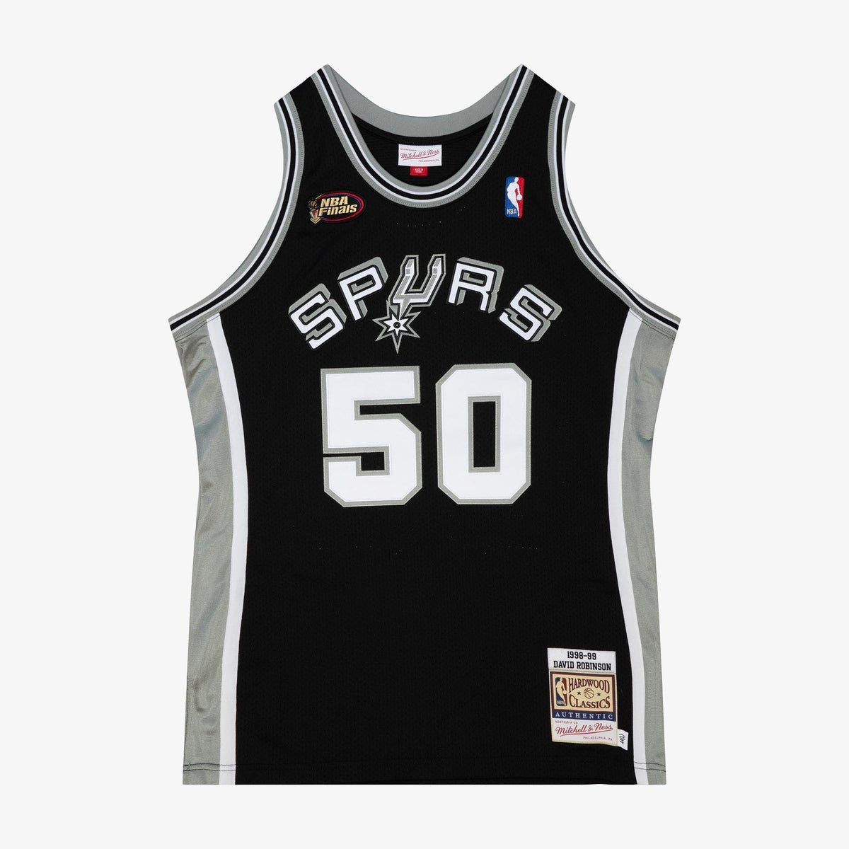 David Robinson San Antonio Spurs 1998-99 Black Jersey Stitched product image 1, provided for visual reference and product