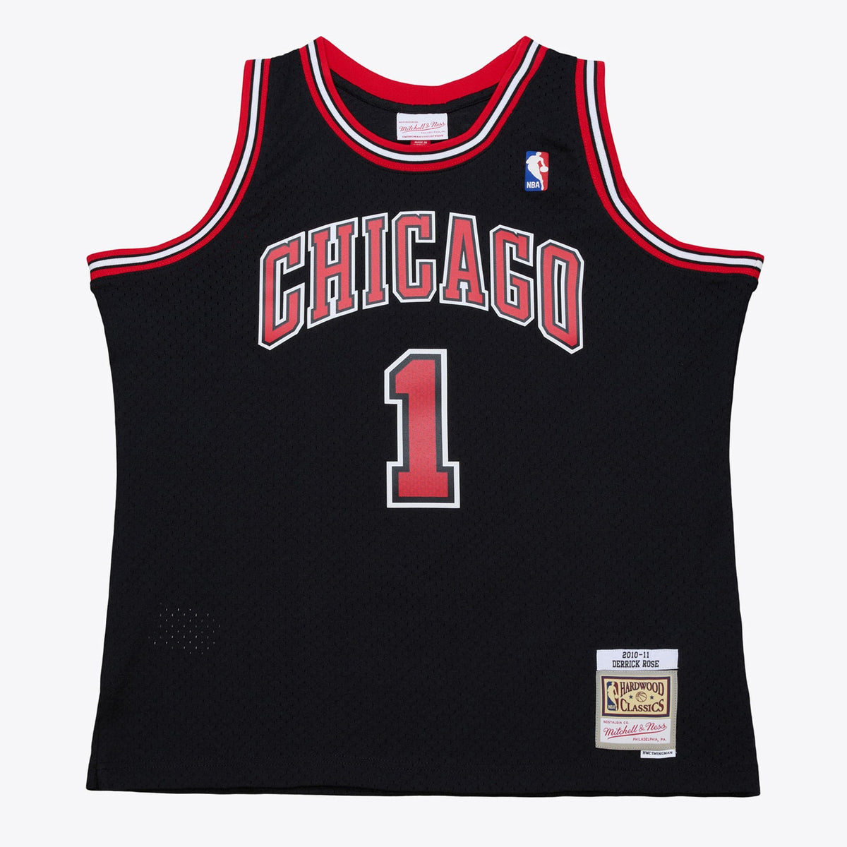 Derrick Rose Chicago Bulls 2010-11 Black Jersey Stitched product image 1, provided for visual reference and product detail
