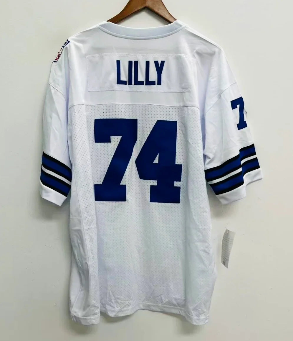 Bob Lilly Dallas Cowboys Official NFL Jersey Mitchell & Ness white product image 1, provided for visual reference and