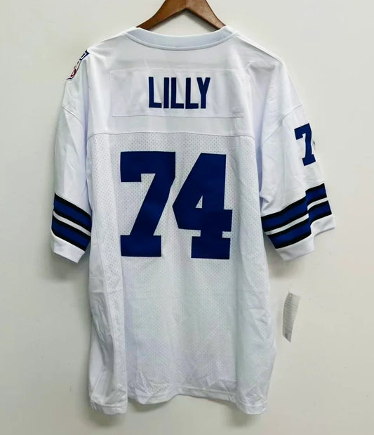 Bob Lilly Dallas Cowboys Official NFL Jersey Mitchell & Ness white product image 1, provided for visual reference and