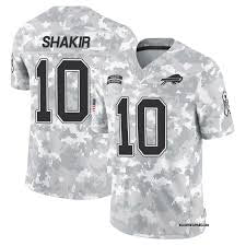Khalil Shakir Buffalo Bills Official NFL Nike Salute to Service Jersey product image 1, provided for visual reference and