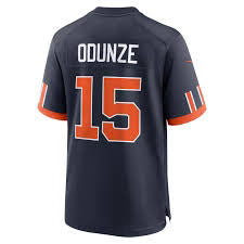 Rome Odunze Chicago Bears official NFL Nike Rivalries Collection Jersey product image 3, provided for visual reference and