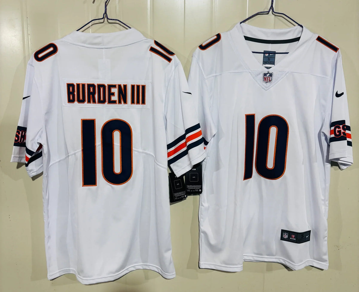 Luther Burden III Chicago Bears YOUTH KIDS Official NFL Nike Jersey White product image 1, provided for visual reference and