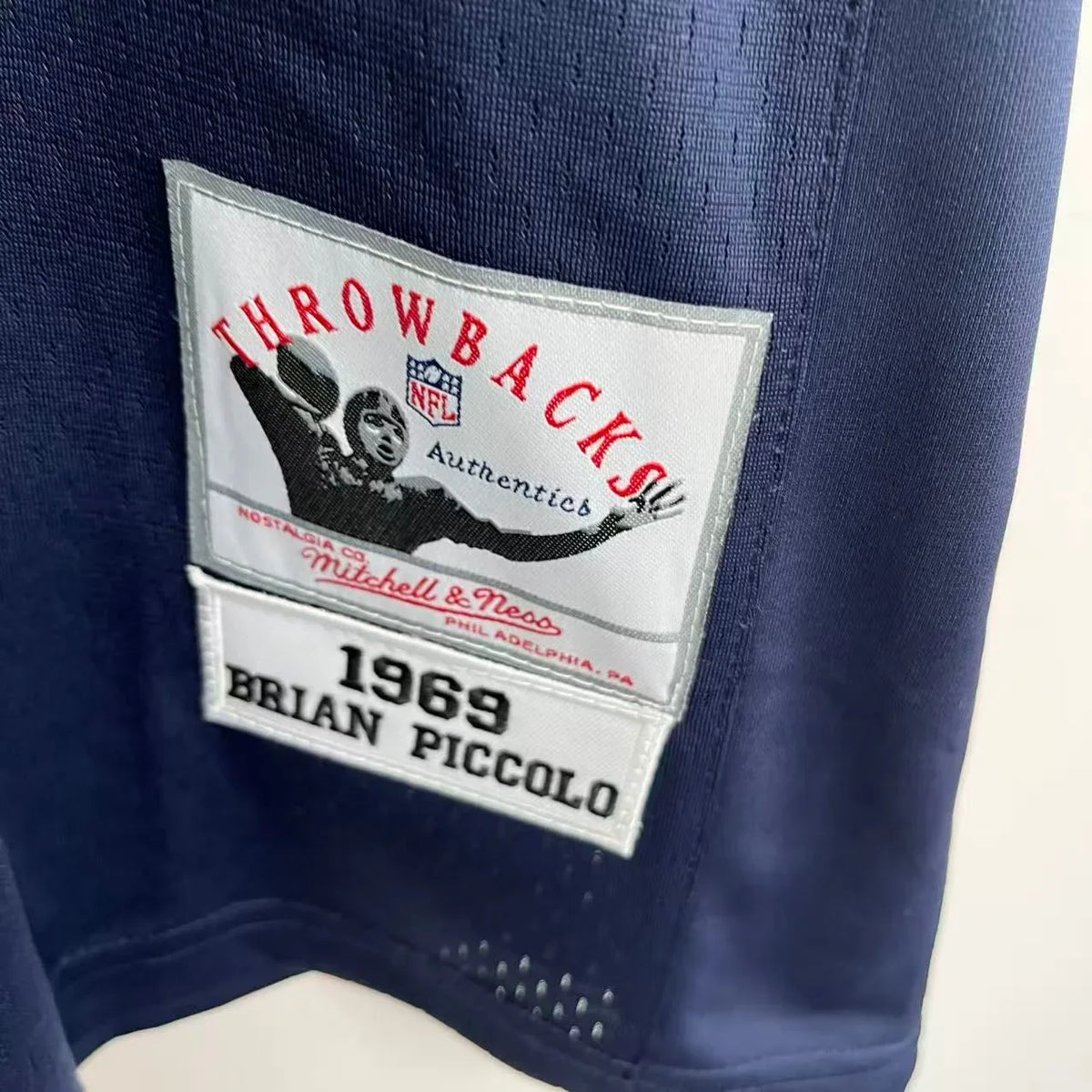 Brian Piccolo 1969 Chicago Bears Official NFL Mitchell & Ness Jersey product image 3, provided for visual reference and