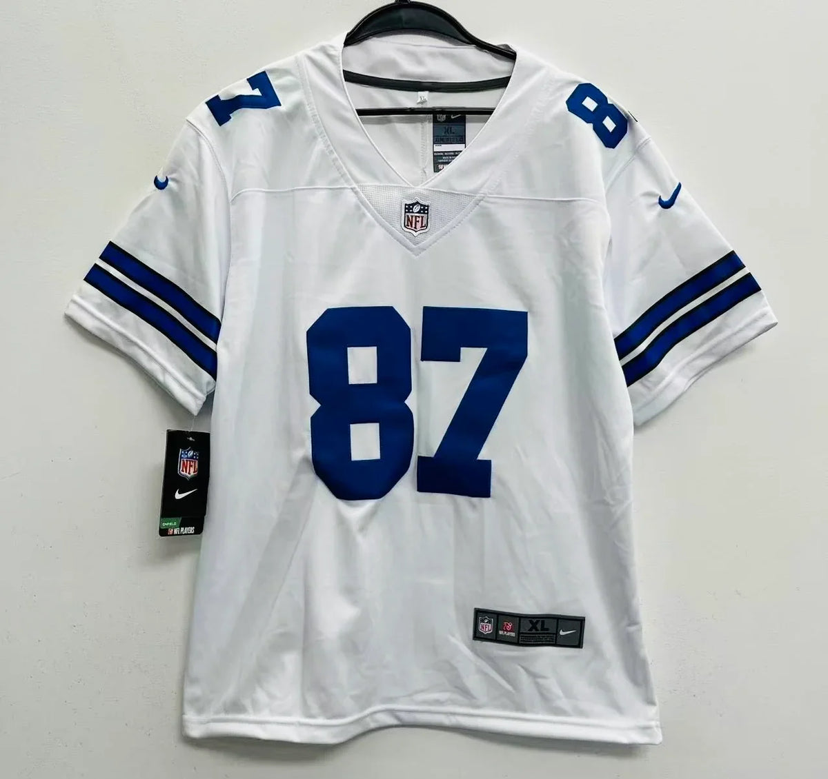 Jake Ferguson YOUTH KIDS Dallas Cowboys Official NFL Jersey white product image 2, provided for visual reference and product