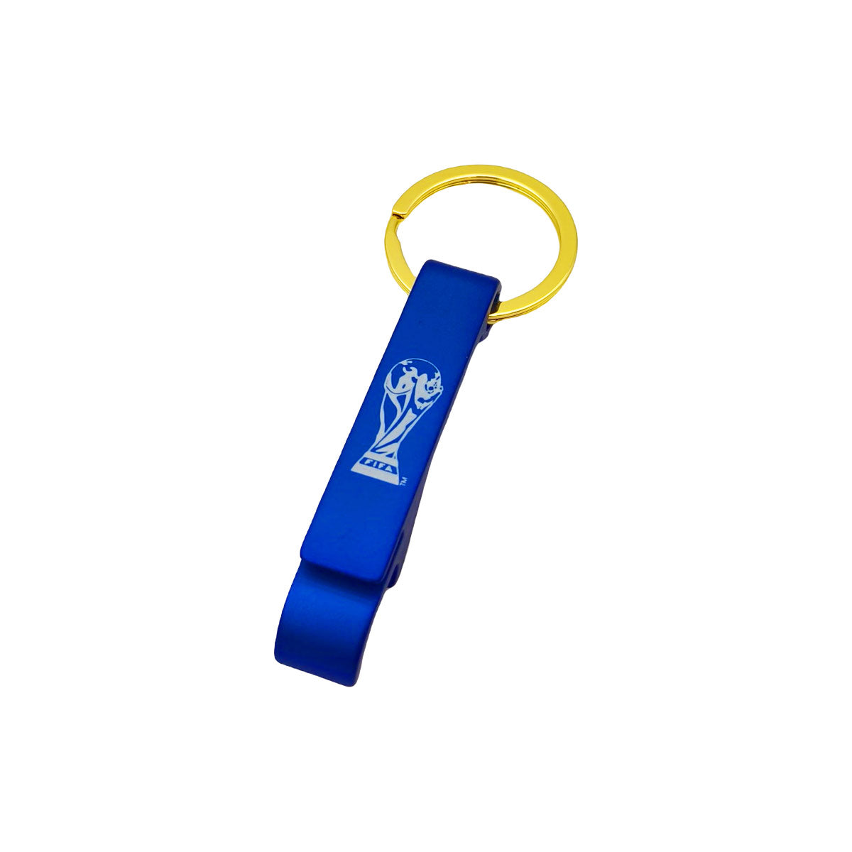 2D Trophy Bottle Opener Keychain -Blue product image 2, provided for visual reference and product detail review