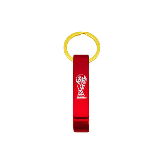 2D Trophy Bottle Opener Keychain -Red product image 1, provided for visual reference and product detail review