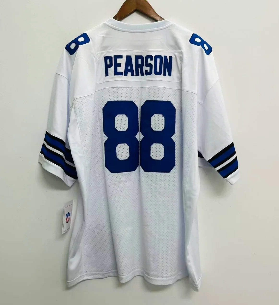 Drew Pearson Dallas Cowboys Official NFL Jersey Mitchell & Ness white product image 1, provided for visual reference and