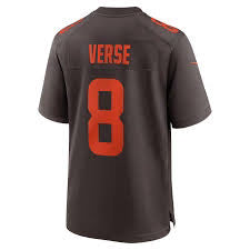 Jared Verse Cleveland Browns Official NFL Nike Alternate Jersey product image 1, provided for visual reference and product