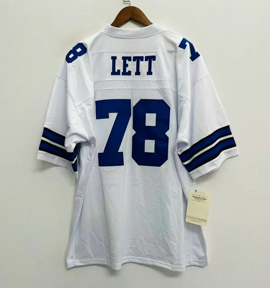 Leon Lett 1994 Dallas Cowboys Official NFL Jersey white Mitchell & Ness product image 1, provided for visual reference and