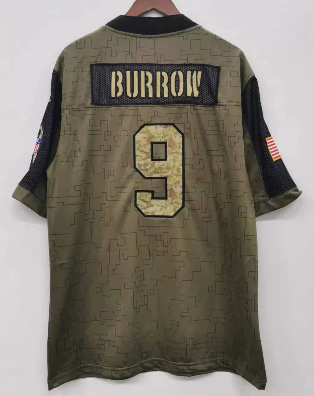 Joe Burrow Cincinnati Bengals military salute to service Jersey product image 1, provided for visual reference and product
