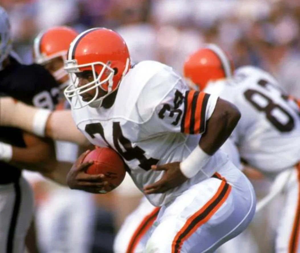 Kevin Mack Cleveland Browns Official NFL Mitchell & Ness Jersey white product image 4, provided for visual reference and
