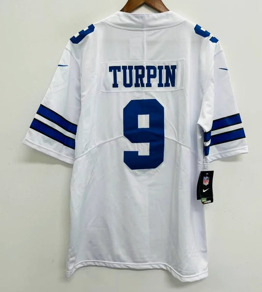 KaVontae Turpin Dallas Cowboys Official NFL Nike Jersey white product image 1, provided for visual reference and product