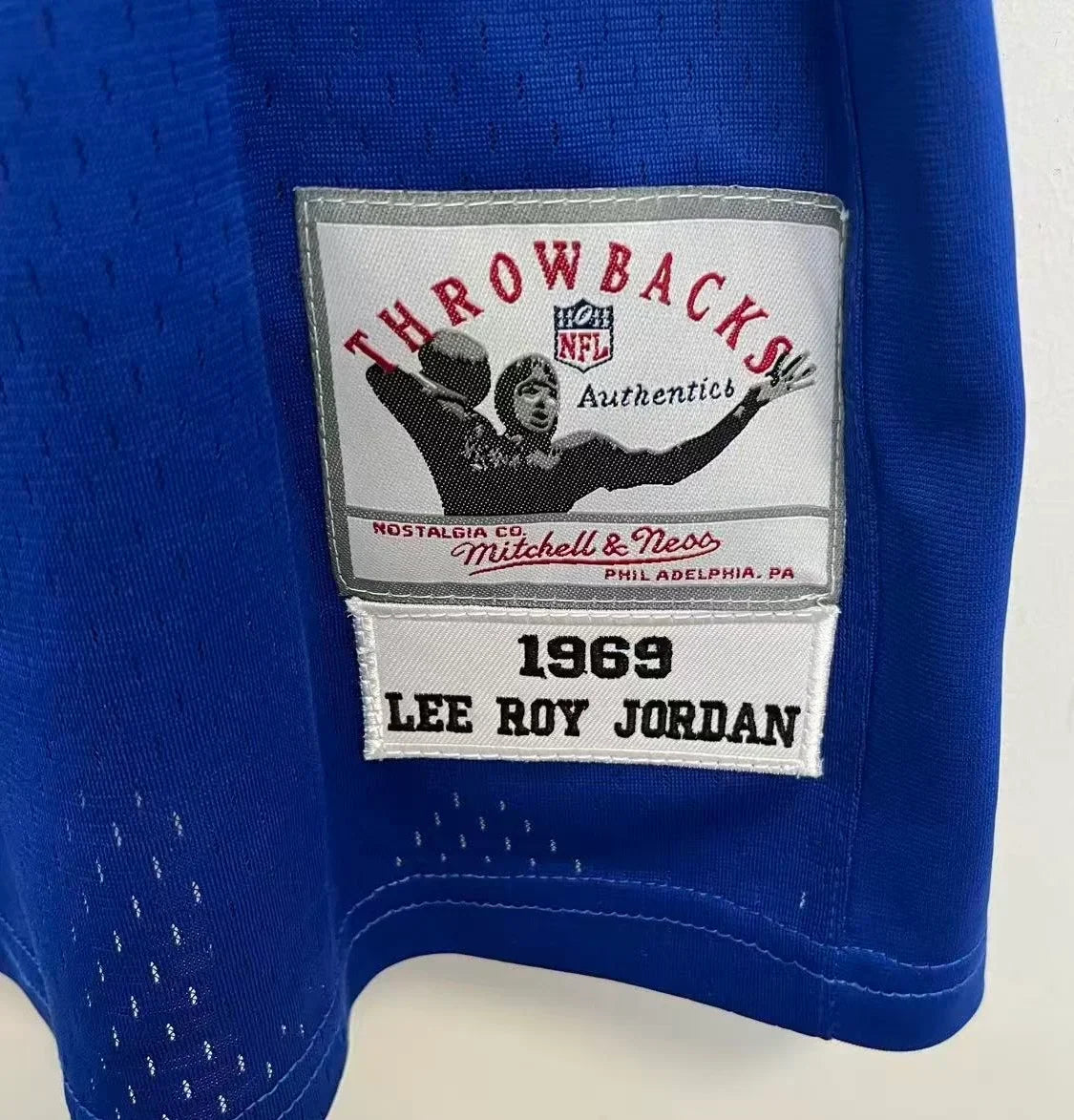 Lee Roy Jordan Dallas Cowboys Official NFL Jersey 1969 blue Mitchell & Ness product image 4, provided for visual reference