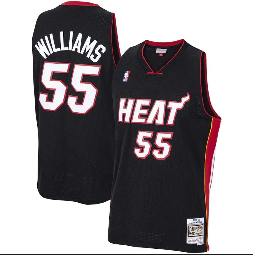 Jason Williams Miami Heat 2005/06 Hardwood Classics Jersey - Black product image 1, provided for visual reference and