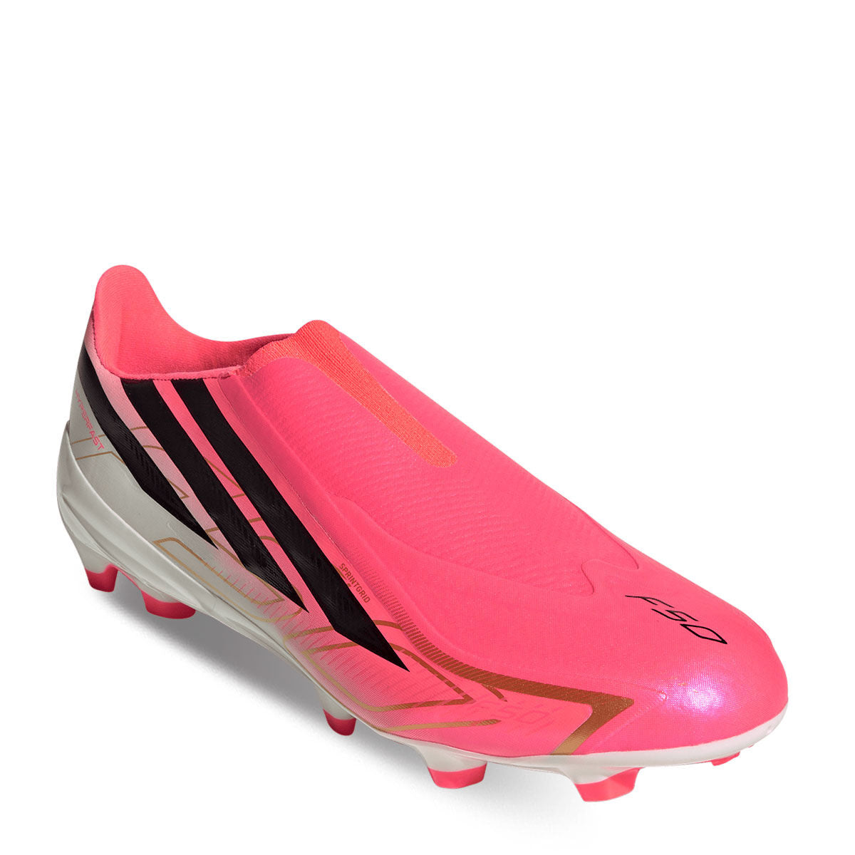 adidas F50 Hyperfast League Laceless Firm Ground Soccer Cleats product image 4, provided for visual reference and product