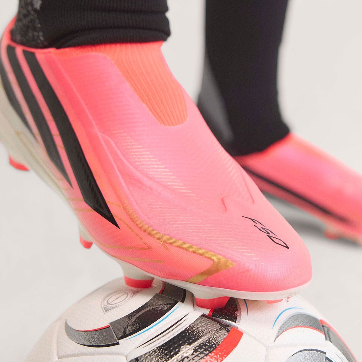 adidas F50 Hyperfast League Laceless Firm Ground Soccer Cleats product image 9, provided for visual reference and product