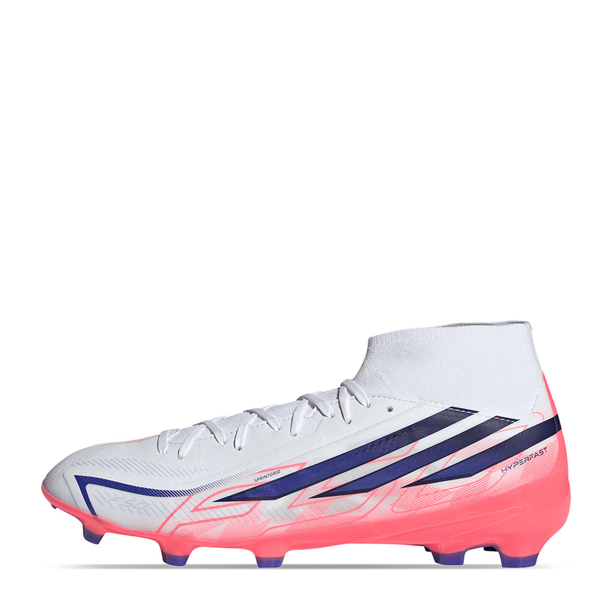 adidas F50 Hyperfast League Mid Firm Ground Soccer Boots product image 1, provided for visual reference and product detail