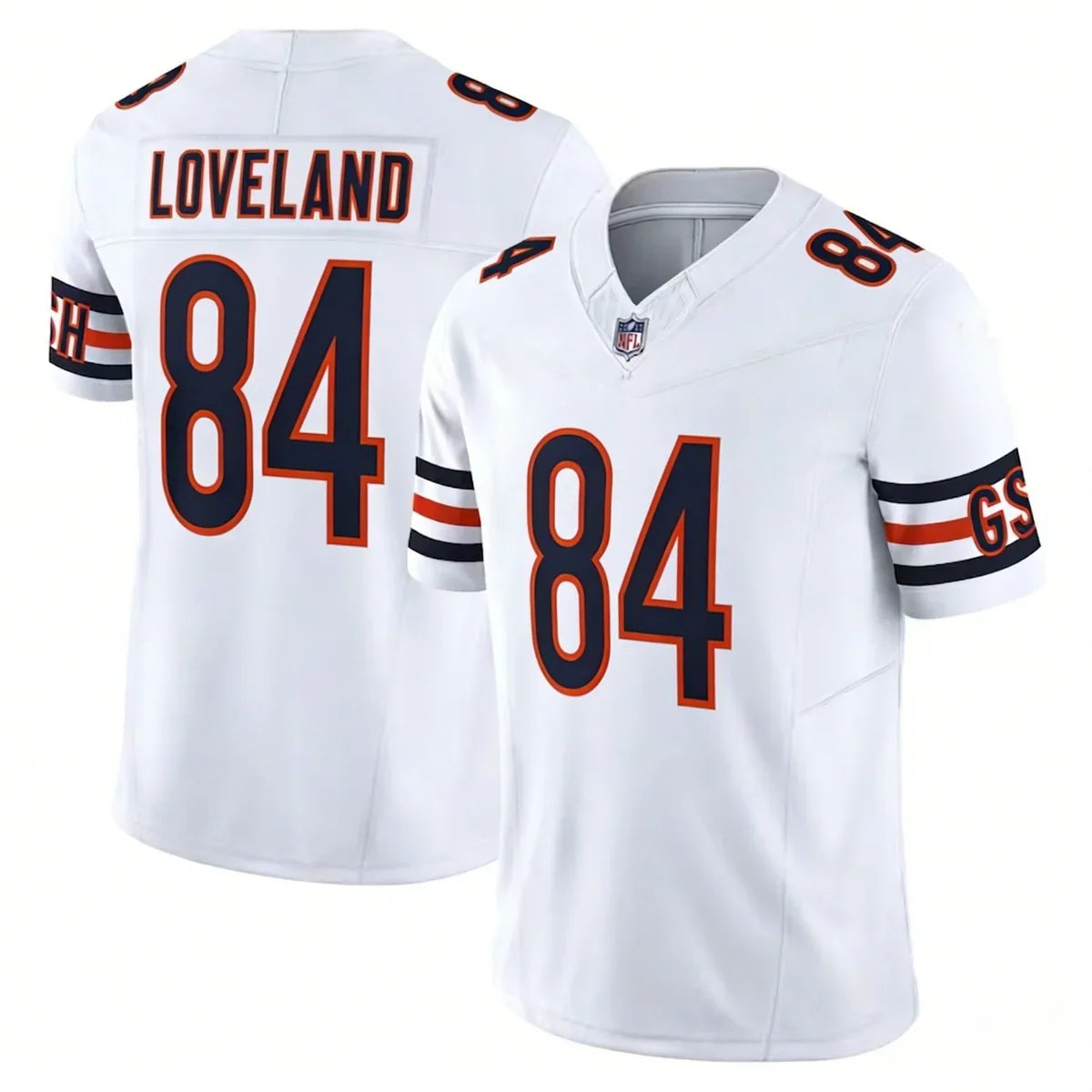 Colston Loveland Chicago Bears YOUTH KIDS Official NFL Nike Jersey White product image 1, provided for visual reference and