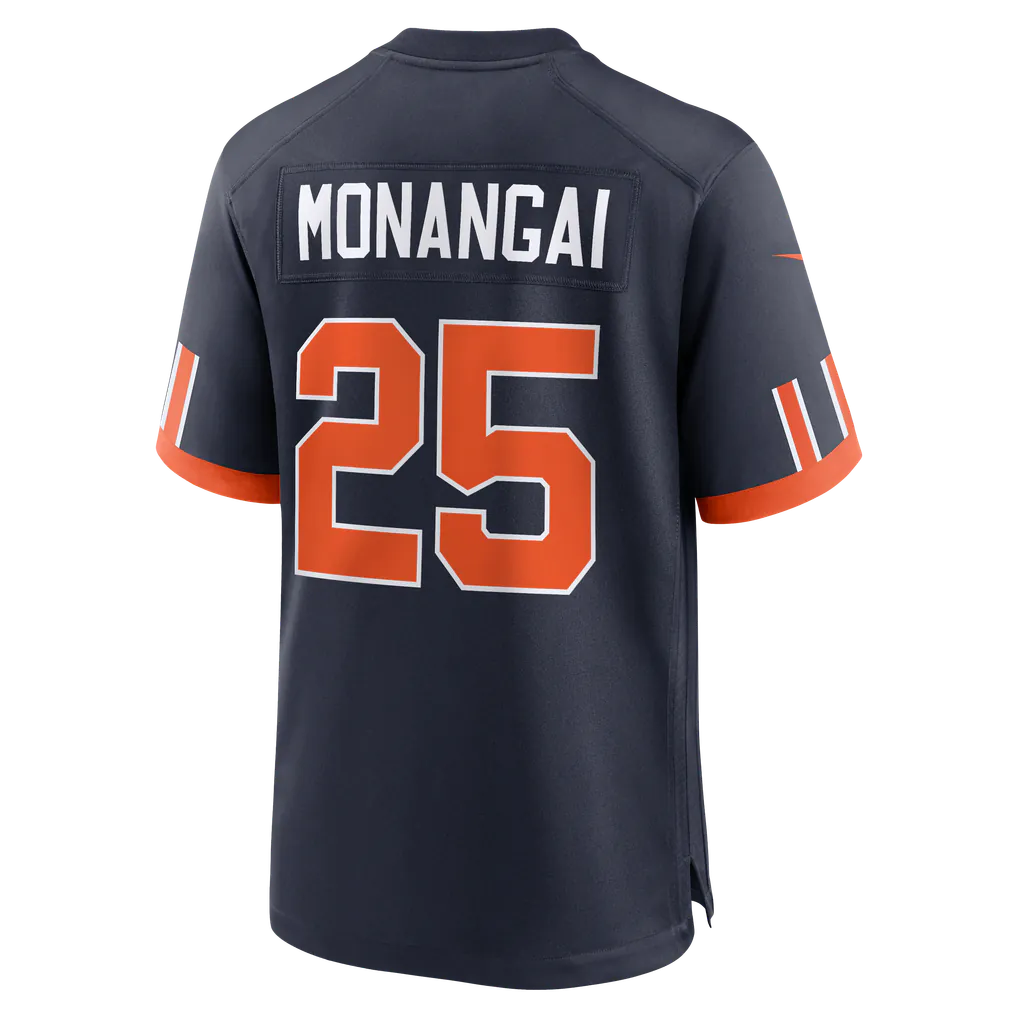 Kyle Monangai Chicago Bears official NFL Nike Rivalries Collection Jersey product image 2, provided for visual reference and
