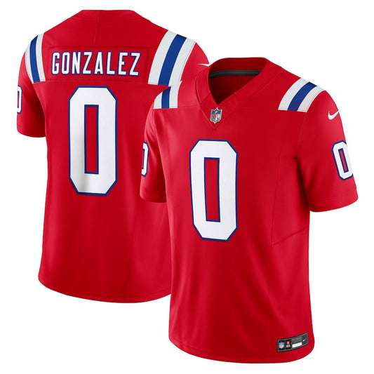 Christian Gonzalez YOUTH KIDS New England Patriots Official NFL Nike Jersey red product image 1, provided for visual