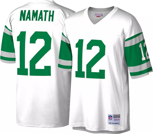 Joe Namath YOUTH KIDS New York Jets Official NFL Mitchell & Ness Jersey White product image 1, provided for visual reference