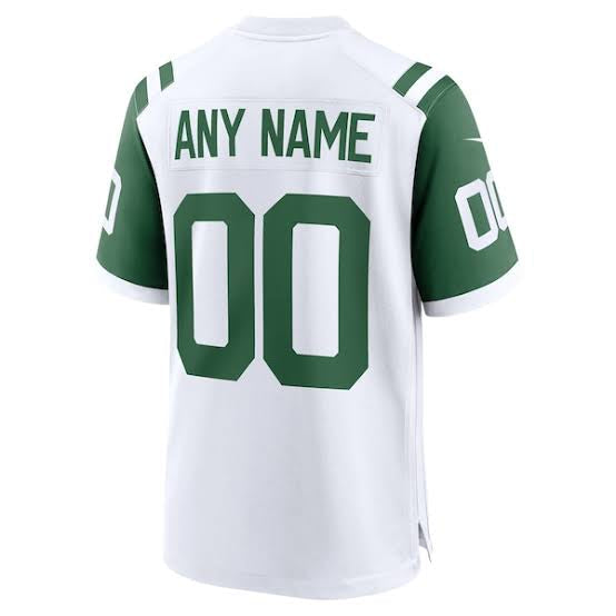 Any Name & Number YOUTH KIDS New York Jets Official NFL Nike Jersey White product image 2, provided for visual reference and