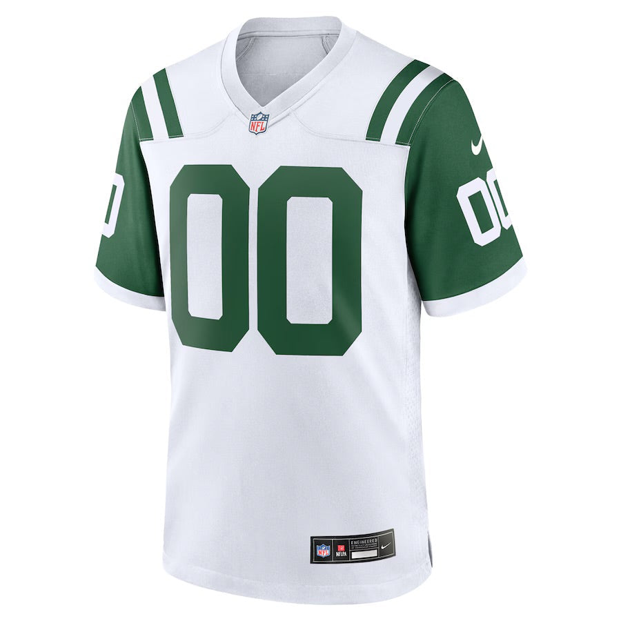 Any Name & Number YOUTH KIDS New York Jets Official NFL Nike Jersey White product image 3, provided for visual reference and