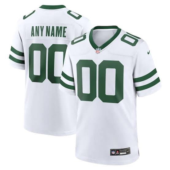 Any Name & Number YOUTH KIDS New York Jets Official NFL Nike Jersey Classic White product image 1, provided for visual