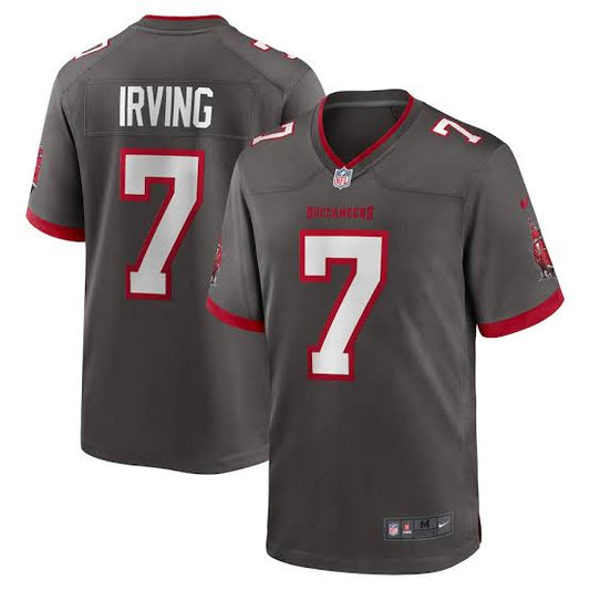 Bucky Irving Tampa Bay Buccaneers YOUTH KIDS Official Nike Jersey Pewter color product image 1, provided for visual