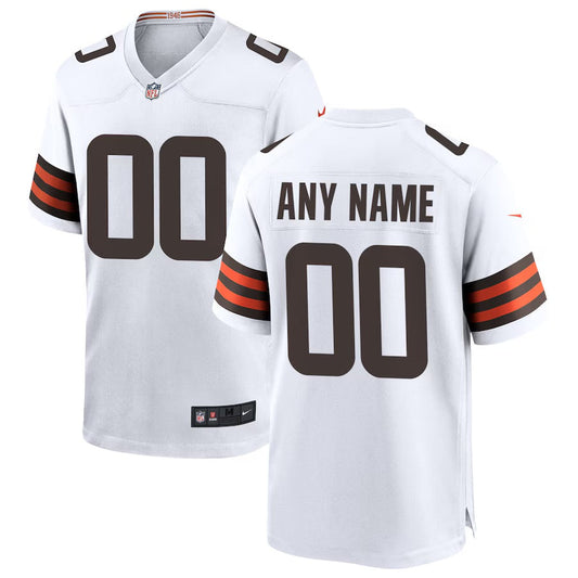Any Name & Number YOUTH KIDS Cleveland Browns Official NFL Nike Jersey white product image 1, provided for visual reference